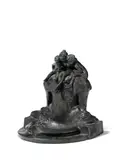 Max Blondat, Fontaine Jeunesse ou Fontaine aux Grenouilles, patinated bronze
