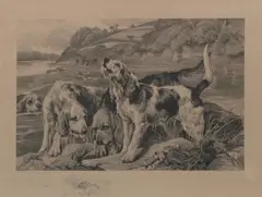 Otter Hounds by Rba John Sargent Noble, sold Oct 2019