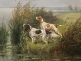 Eugène Petit, Pointers in Landscape