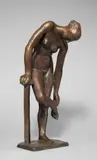 Sich Aufstützende by Gerhard Marcks, 1968, Bronze mit brauner Patina. Höhe: 44,6 cm (17 ½ in.), sold May 2014
