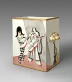 Kakteenkasten mit Figuren der Commedia dell’Arte. Nach dem Entwurf von Richard Seewald (1889–1976) by Staatliche Porzellan-Manufaktur Berlin, 1927, Porzellan, staffiert, sold May 2014
