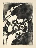Emil Nolde, Junge Mutter, 1917, Holzschnitt auf Papier
