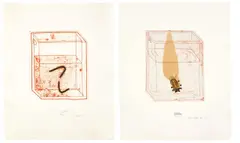 Dieter Roth, Containers, 1971, Original-Kartonkassette mit Kartonmappe mit 33 Druckgraphiken in verschiedenen Techniken auf verschiedenen Papieren