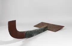 Franz Bernhard, Plattenfrau, 1969, Holz und Eisen