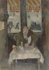 Eduard Bargheer, Der Esser, 1927, Öl auf Leinwand