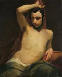 Anselm Feuerbach, Männlicher Halbakt