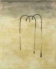 Drei Leuchten by Norbert Schwontkowski, 2004, Öl auf Leinwand, sold May 2013