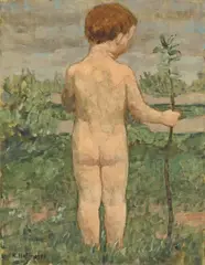 Carlino by Karl Hofer, 1907, Öl auf Leinwand, sold Nov 2011