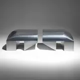 Rick Owens, Single Prong Aluminum, pair