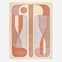 Rodger Stevens, Embrace Blush pile carpet, hand-knotted wool