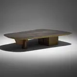 Vincenzo De Cotiis, Coffee table, 2020, silver-plated brass, recycled fiberglass