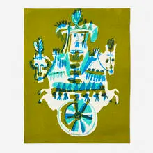 Evelyn Ackerman, Rider tapestry, 1964, screenprint on felt