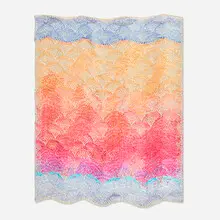 Lia Cook, Through the Curtain Looking Out, 1985, linen, rayon, paint, dye