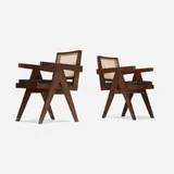 Pierre Jeanneret, Office chairs from Chandigarh, pair