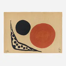 Alexander Calder, Moon tapestry, 1975, hand-woven maguey fiber