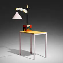 Garry Knox Bennett, Tablelamp #15, 2000, laminate, painted fiberglass, enameled steel, painted wood, nickel-plated brass