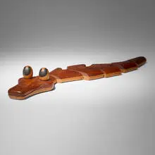 Dean Santner, Articulated Puzzle Pal Alligator, 1970, walnut