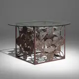 Chuck Phillips, Dining table, c. 1970, steel, glass