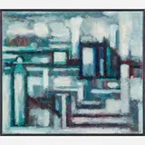 Maurice Golubov, Untitled (Abstract Industrial Scene)