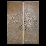 Billy Joe McCarroll and David Gillespe, Pair of Heroic Sunburst Doors, Forms and Surfaces, Inc