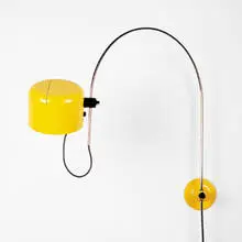 Coupe wall lamp by Joe Colombo, 1967, enameled metal, chrome, sold Oct 2001