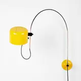 Joe Colombo, Coupe wall lamp, 1967, enameled metal, chrome