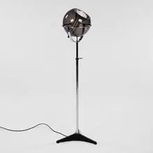 1970s, floor lamp, glass, metal