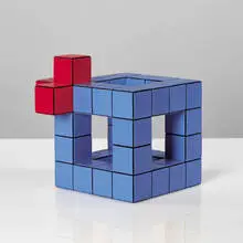 Pantonef cube by Verner Panton, 1975, acrylic, sold Oct 2001
