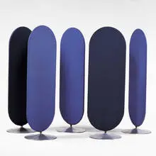 System 123 screens by Verner Panton, 1970, aluminum, wool, sold Oct 2001