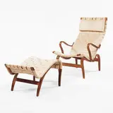 Bruno Mathsson, lounge chair and ottoman