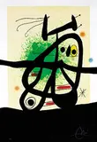 Joan Miró, L'oiseau Mongol (Mongolian Bird), 1969, color etching and aquatint with carborundum