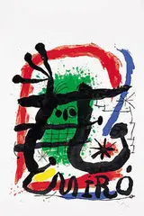 Louisiana by Joan Miró, lithograph, sold Oct 2001