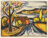 Otto Dix, Hemmenhofen, 1954, Farblithographie auf Bütten
