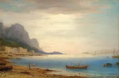Carl Morgenstern, MARINA GRANDE auf Capri, 1882, Öl auf Leinwand