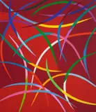 Cose allegre by Piero Dorazio, Um 1987, Öl auf Leinwand, sold Nov 2012