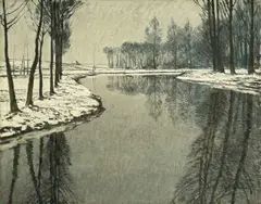 Erftlandschaft by Max Clarenbach, Um 1920, Öl auf Leinwand, sold May 2011