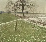 Max Clarenbach, Niederrheinische Landschaft im Vorfrühling