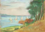 Lesser Ury, Segelregatta am Wannsee