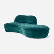 Zoe sofa by Vladimir Kagan, c. 2005, upholstery, sold Nov 2025