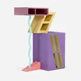 Peter Shire, Hank cabinet, c. 1984, enameled steel, laminate over wood