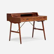 Arne Wahl, Desk, model 56, 1961, rosewood, brass
