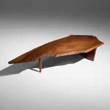 George Nakashima, Coffee table, 1959, American black walnut