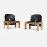 Afra & Tobia Scarpa, Lounge chairs model 925, pair
