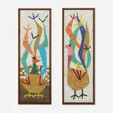 Evelyn Ackerman, Hot Bird and Bird mosaics, pair