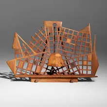 Jan De Swart, Easel, walnut, jelutong, ebony