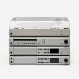 Dieter Rams and Peter Hartwein, Atelier Hi-Fi system, 1984-89, aluminum, plastic, acrylic