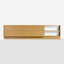 Rudolph M. Schindler, Built in Radio/Bar Cabinet from the Gingold Residence, Los Angeles, c. 1943-45, painted cedar plywood