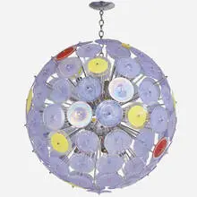 Mid-Century, Massive radiating chandelier