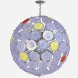 Mid-Century, Massive radiating chandelier
