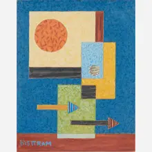 Untitled by Emil Bisttram, Hungary/USA, sold Nov 2018